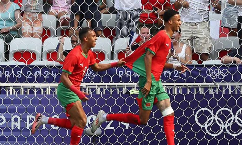 المغرب يبلغ ربع نهائي أولمبياد باريس بثلاثية مدوية في العراق