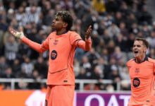 برشلونة يتفادى الخسارة أمام نيوكاسل بهدف في الوقت القاتل